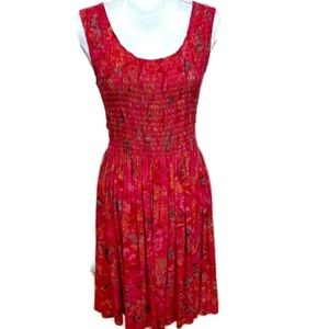 Go Fish Batik Sleeveless Dress Size Medium